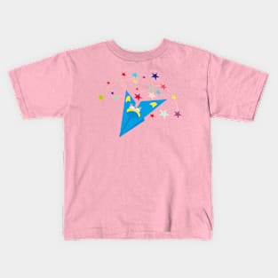 Airplane and cat Kids T-Shirt